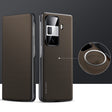 For Honor Magic Vs3 SULADA Kevlar 600D Texture Smart Window Leather Phone Case(Brown) - free shipping - PMC TechLife - Order now!