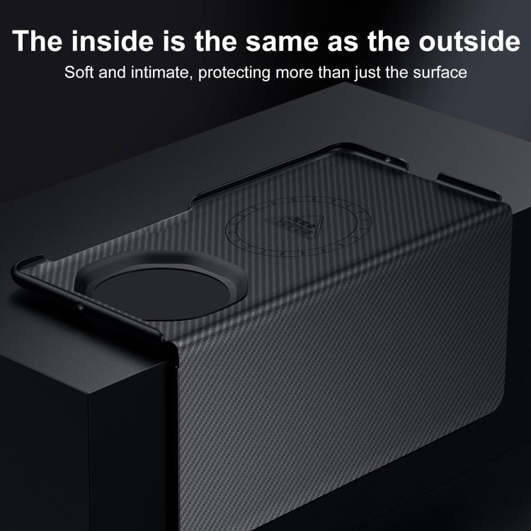 For Honor Magic Vs3 SULADA Kevlar 600D Texture Smart Window Leather Phone Case(Black)
