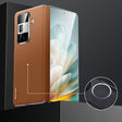 For Honor Magic Vs3 SULADA Frameless Top Layer Cowhide Leather + PC Phone Case(Brown) - Honor Cases by SULADA | Online Shopping South Africa | PMC TechLife | Buy Now Pay Later Mobicred