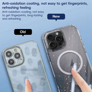 For iPhone 16 Pro Glitter Powder MagSafe Magnetic Phone Case(Transparent Black)