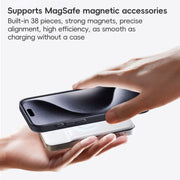 For iPhone 16 Plus Carbon Fiber Kevlar MagSafe Magnetic Phone Case(Black)