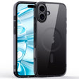 For iPhone 16 Crystal Clear MagSafe Magnetic Phone Case(Transparent Black) - iPhone 16 Cases by PMC TechLife | Online Shopping South Africa | PMC TechLife | Buy Now Pay Later Mobicred