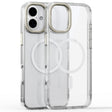 For iPhone 16 Mirror Crystal Clear Lens Holder MagSafe Magnetic Phone Case(Transparent) - iPhone 16 Cases by PMC TechLife | Online Shopping South Africa | PMC TechLife | Buy Now Pay Later Mobicred