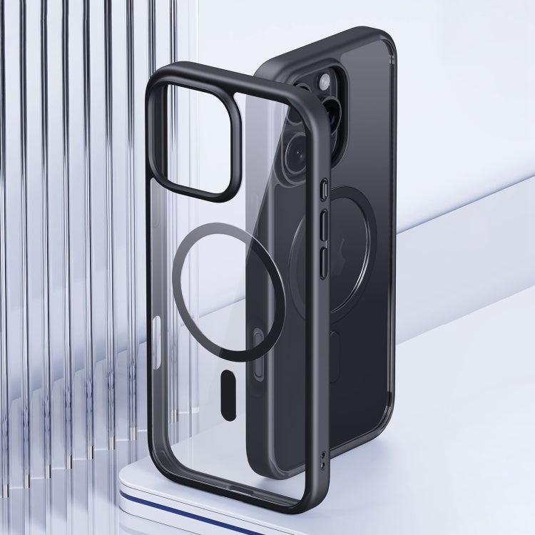 For iPhone 16 Pro Ming Shield Series MagSafe Magnetic Phone Case(Titanium Blue)