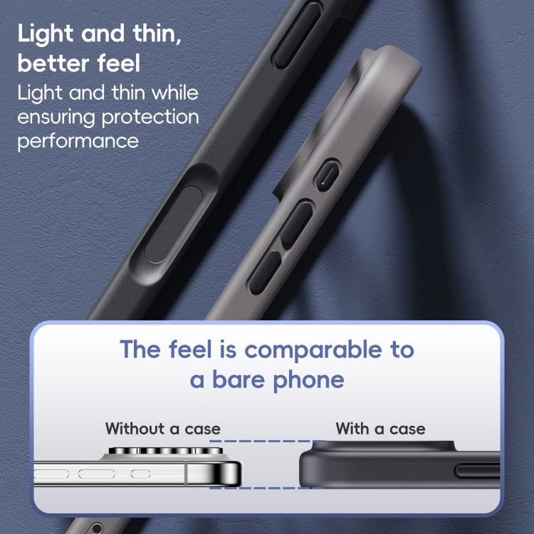 For iPhone 16 Pro Max Ming Shield Series MagSafe Magnetic Phone Case(Titanium Rose Gold)
