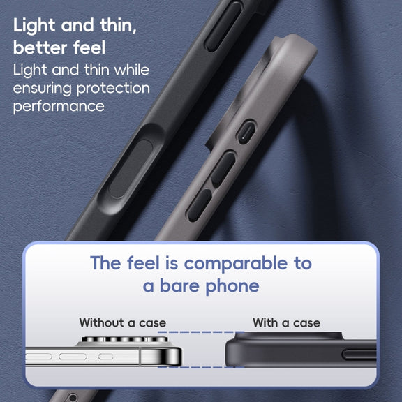 For iPhone 16 Pro Ming Shield Series MagSafe Magnetic Phone Case(Black)
