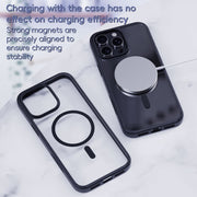 For iPhone 16 Ming Shield Series MagSafe Magnetic Phone Case(Titanium Rose Gold)