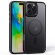 For iPhone 16 Pro Max Frosted MagSafe Magnetic Phone Case(Black) - iPhone 16 Pro Max Cases by PMC TechLife | Online Shopping South Africa | PMC TechLife | Buy Now Pay Later Mobicred