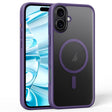 For iPhone 16 Plus Frosted MagSafe Magnetic Phone Case(Puprle) - free shipping - PMC TechLife - Order now!