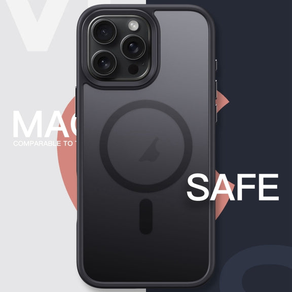For iPhone 16 Pro Frosted MagSafe Magnetic Phone Case(Puprle)