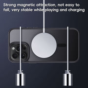 For iPhone 16 Pro Frosted MagSafe Magnetic Phone Case(White)