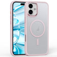 For iPhone 16 Plus Frosted MagSafe Magnetic Phone Case(Pink) - iPhone 16 Plus Cases by PMC TechLife | Online Shopping South Africa | PMC TechLife | Buy Now Pay Later Mobicred
