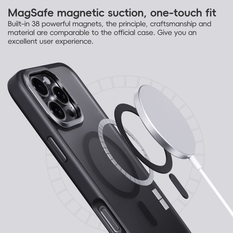 For iPhone 16 Plus Frosted MagSafe Magnetic Phone Case(Puprle)