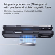 For iPhone 16 Plus Frosted Lens Holder MagSafe Magnetic Phone Case(White)