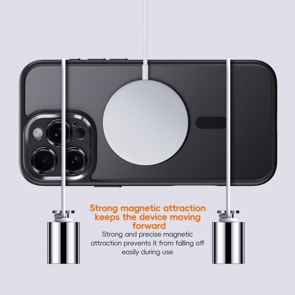 For iPhone 16 Plus Fine Hole Frosted MagSafe Magnetic Phone Case(White)