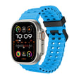 For Apple Watch Ultra 49mm Ocean Dual-Row Hole Silicone Watch Band(Blue) - free shipping - PMc TechLife - Order now!