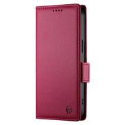 For Redmi K70 Ultra Side Buckle Magnetic Frosted Leather Phone Case(Wine Red)