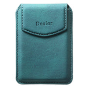 Denior V12 MagSafe Magnetic Phone PU Card Sleeve(Blue)