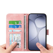 For Redmi K70 Ultra Dierfeng Dream Line TPU Hybrid PU Leather Phone Case(Pink)
