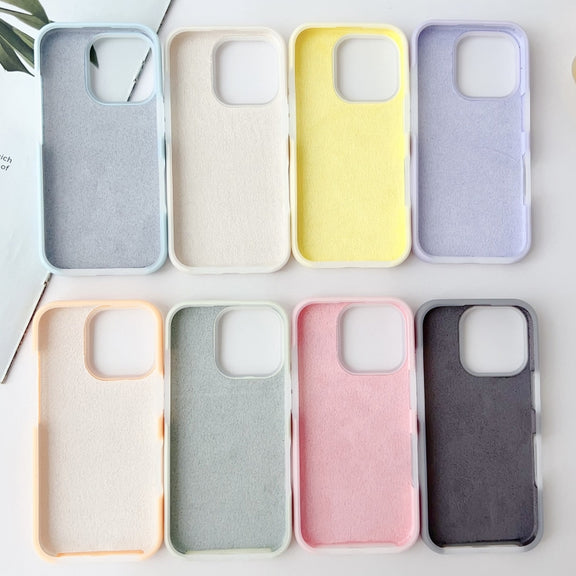 For iPhone 16 Plus PC Hybrid Liquid Silicone Jelly Phone Case(White)