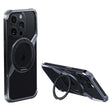 For iPhone 15 Pro Frameless Rotation Holder Magsafe Metal Phone Case(Space Gray) - iPhone 15 Pro Cases by PMC TechLife | Online Shopping South Africa | PMC TechLife | Buy Now Pay Later Mobicred