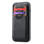 For iPhone 16 Pro Max Denior D19 Skin Feel MagSafe Detachable Card Slot Phone Case(Black)