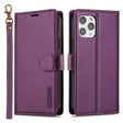 For iPhone 14 Pro Max LC.IMEEKE L2 Series Detachable Magsafe PU Phone Case with Lanyard(Purple) - iPhone 14 Pro Max Cases by LC.IMEEKE | Online Shopping South Africa | PMC TechLife | Buy Now Pay Later Mobicred