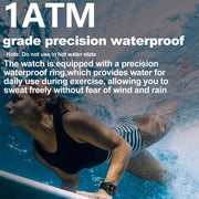 G45 2.01 inch Screen Silicone Strap 10m Water-resistant Smart Watch, Support Flashlight / Bluetooth Call / HRV(Black)