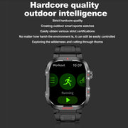 G45 2.01 inch Screen Silicone Strap 10m Water-resistant Smart Watch, Support Flashlight / Bluetooth Call / HRV(Black)