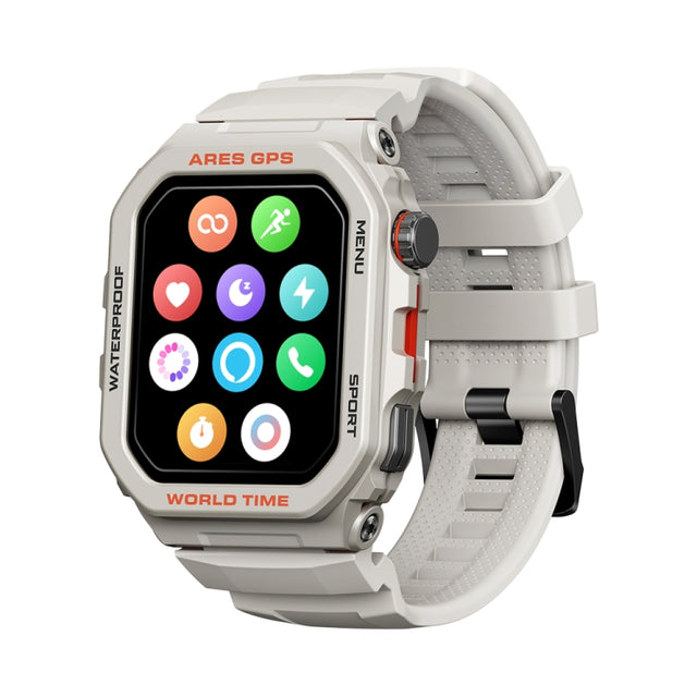 Zeblaze Ares GPS Rugged GPS Smart Watch, Support Heart Rate / Pulse Ox Blood Oxygen(Moon White)