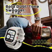 Zeblaze Ares GPS Rugged GPS Smart Watch, Support Heart Rate / Pulse Ox Blood Oxygen(Moon White)