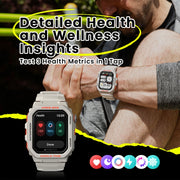 Zeblaze Ares GPS Rugged GPS Smart Watch, Support Heart Rate / Pulse Ox Blood Oxygen(Moon White)