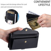 For Samsung Galaxy S25+ 5G Wallet Multi-card Slot Leather Phone Case with Lanyard(Black)