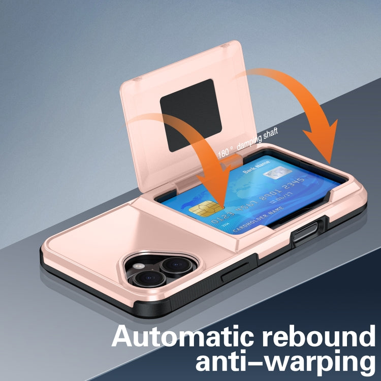 For iPhone 16 Pro Card Slot Holder Phone Case(Blue)