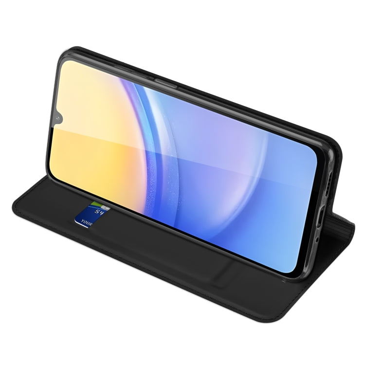 For Samsung Galaxy A16 5G DUX DUCIS Skin Pro Series Flip Leather Phone Case(Black)