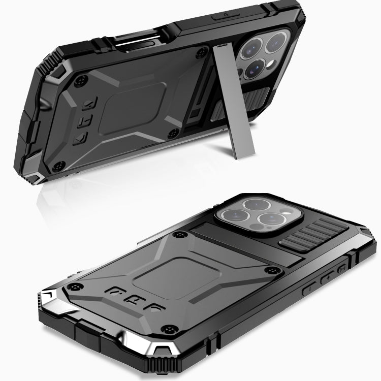 For iPhone 16 Pro Max R-JUST Life Water-resistant Dustproof Shockproof Phone Case(Black)