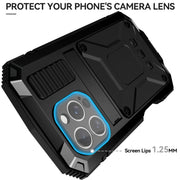 For iPhone 16 Pro Max R-JUST Life Water-resistant Dustproof Shockproof Phone Case(Black)
