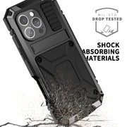For iPhone 16 Pro Max R-JUST Life Water-resistant Dustproof Shockproof Phone Case(Black)