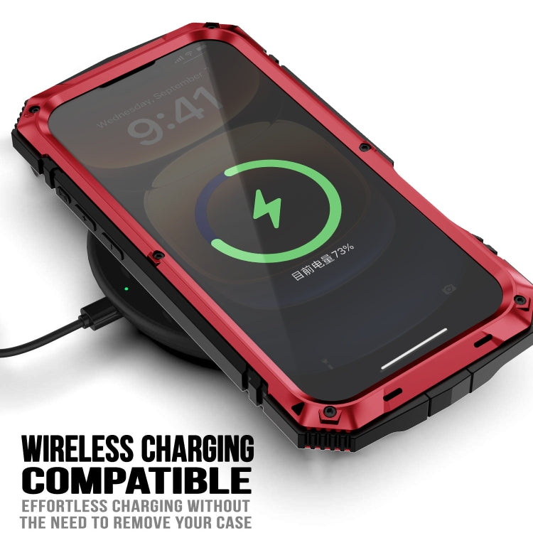 For iPhone 16 Pro Max R-JUST Life Water-resistant Dustproof Shockproof Phone Case(Red)