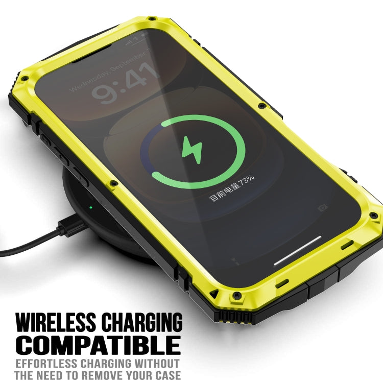 For iPhone 16 Pro Max R-JUST Life Water-resistant Dustproof Shockproof Phone Case(Yellow)