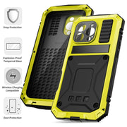 For iPhone 16 Pro Max R-JUST Life Water-resistant Dustproof Shockproof Phone Case(Yellow)
