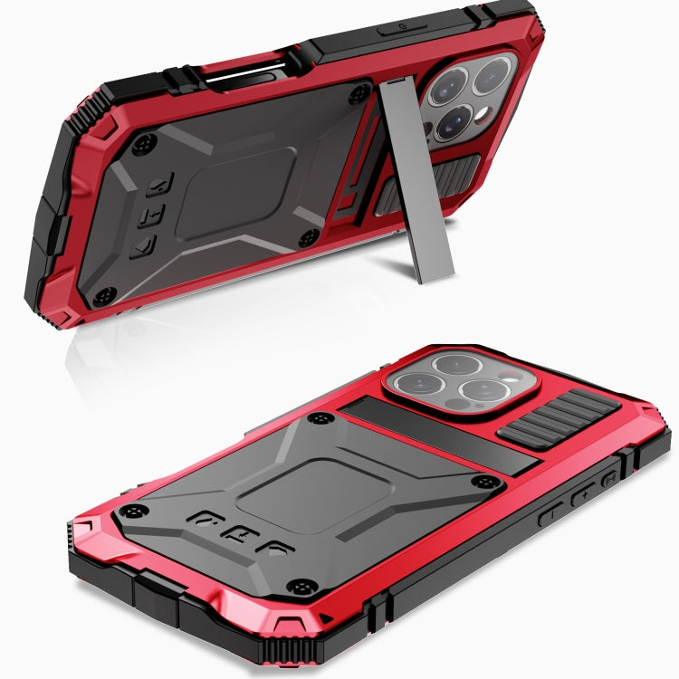 For iPhone 16 Pro R-JUST Life Water-resistant Dustproof Shockproof Phone Case(Red)