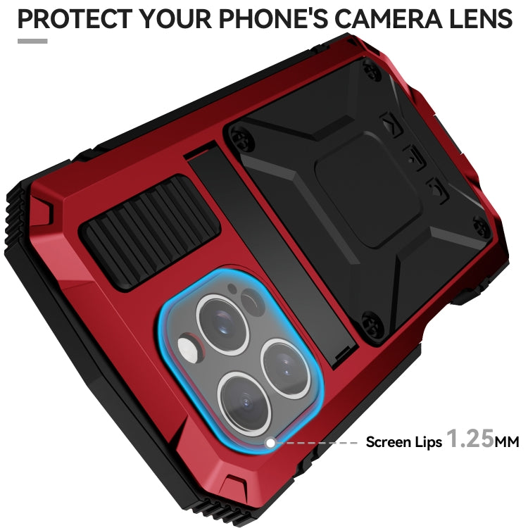 For iPhone 16 Pro R-JUST Life Water-resistant Dustproof Shockproof Phone Case(Red)