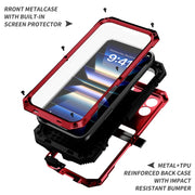For iPhone 16 Plus R-JUST Life Water-resistant Dustproof Shockproof Phone Case(Red)