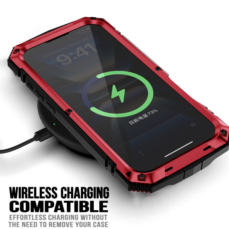 For iPhone 16 Plus R-JUST Life Water-resistant Dustproof Shockproof Phone Case(Red)