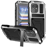 For iPhone 16 Plus R-JUST Life Water-resistant Dustproof Shockproof Phone Case(Silver)