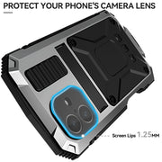 For iPhone 16 Plus R-JUST Life Water-resistant Dustproof Shockproof Phone Case(Silver)