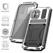 For iPhone 16 Plus R-JUST Life Water-resistant Dustproof Shockproof Phone Case(Silver)