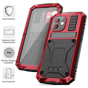 For iPhone 16 R-JUST Life Water-resistant Dustproof Shockproof Phone Case(Red)