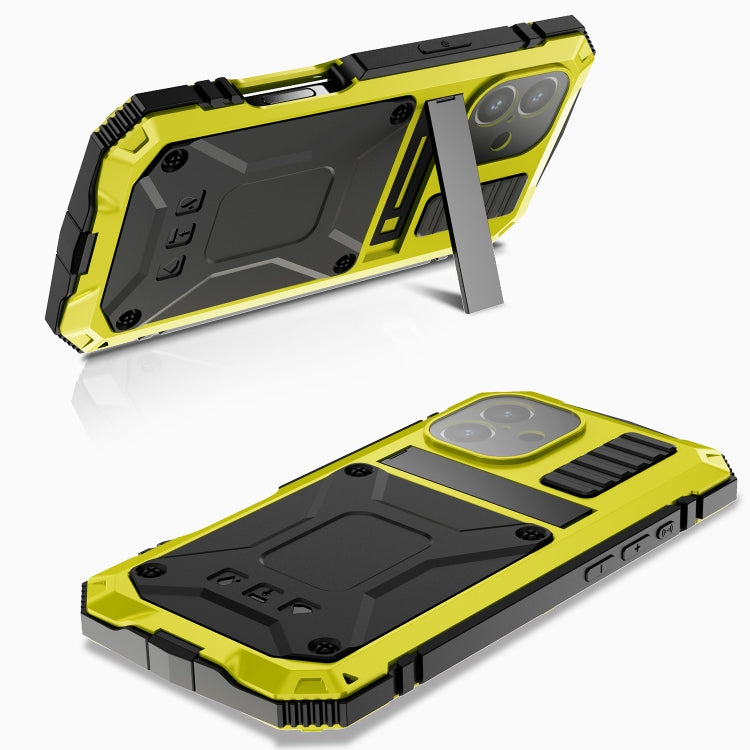 For iPhone 16 R-JUST Life Water-resistant Dustproof Shockproof Phone Case(Yellow)